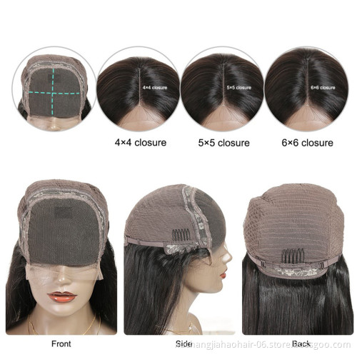 HD Lace Wig Natural Black Bodywave HD Lace Front Wig Pre Plucked 180% Density HD Lace Front Wigs Transparent